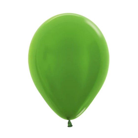 50 GLOBOS LATEX METAL VERDE LIMA R 12