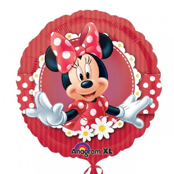 GLOBO FOIL MINNIE LOCURA 45 CM