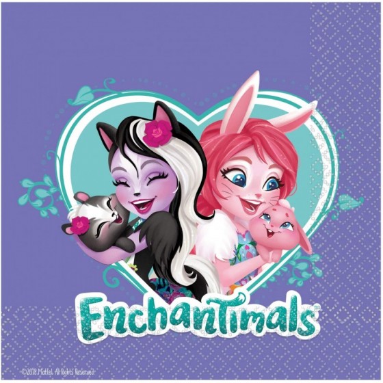 16 SERVILLETAS ENCHANTIMALS