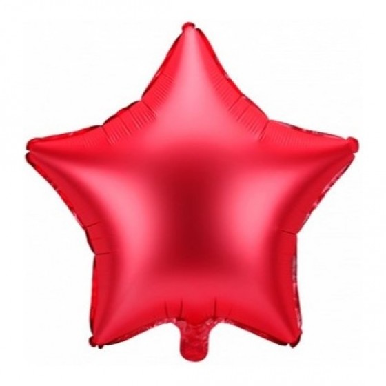 GLOBO FOIL ESTRELLA ROJA 48 CM