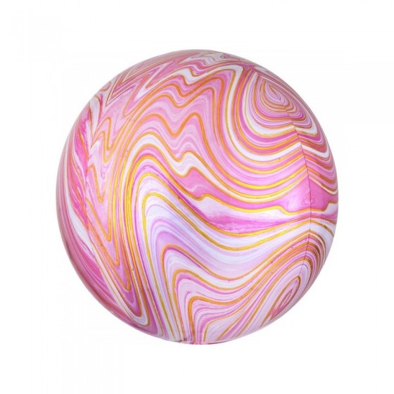 GLOBO BALON ORBZ MARMOLADO ROSA 38 CM