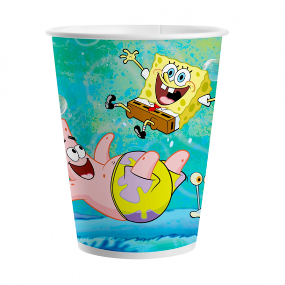 8 VASOS BOB ESPONJA