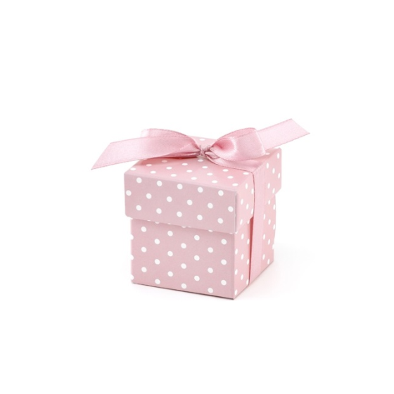 10 PC CAJAS LUNARES ROSA...