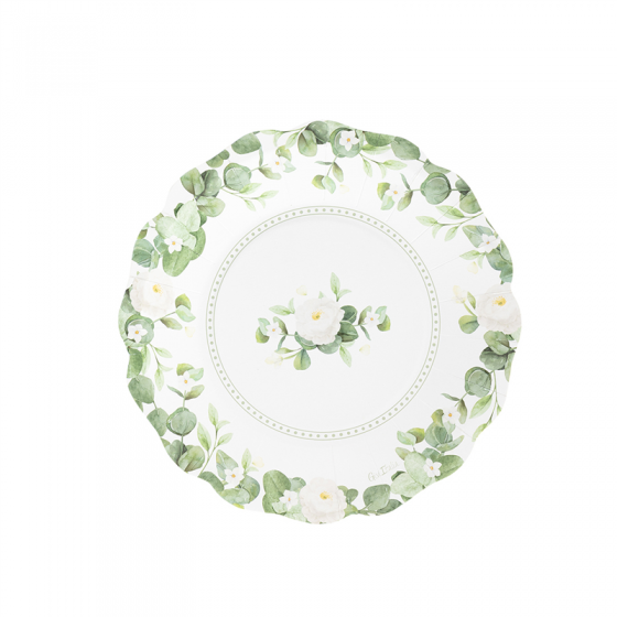 8 PLATOS LIBERTY ROMANTIC GREEN 21 CM