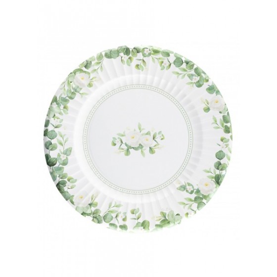 6 BAJO PLATO LIBERTY ROMANTIC GREEN 33 CM