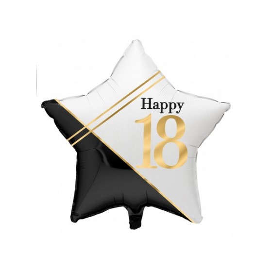 GLOBO FOIL 46 CM HAPPY 18