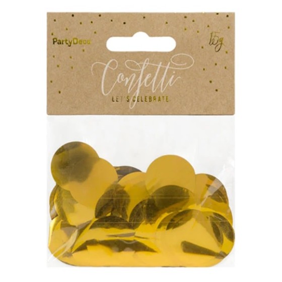 CONFETI CIRCULOS  ORO 15G