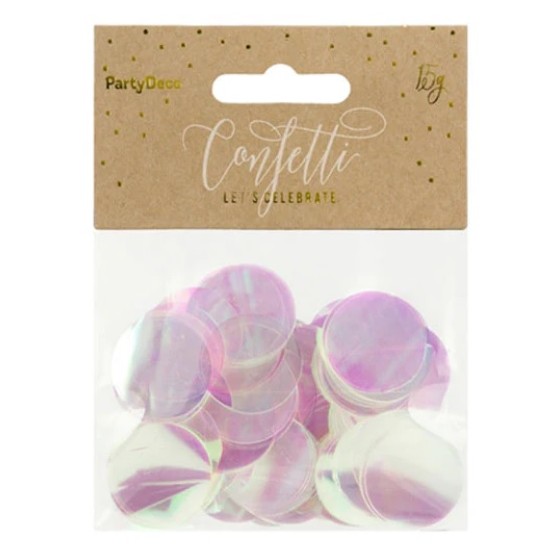 CONFETI CIRCULOS IRIDISCENTE 15 G