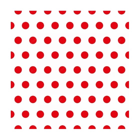 20 SERVILLETA 33X33 MINI DOTS BLANCO Y ROJO