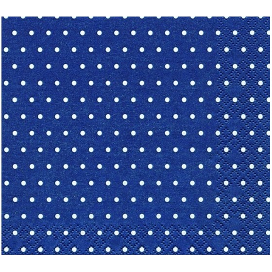 20 SERVILLETAS 33X33 MINI DOTS AZUL MARINO