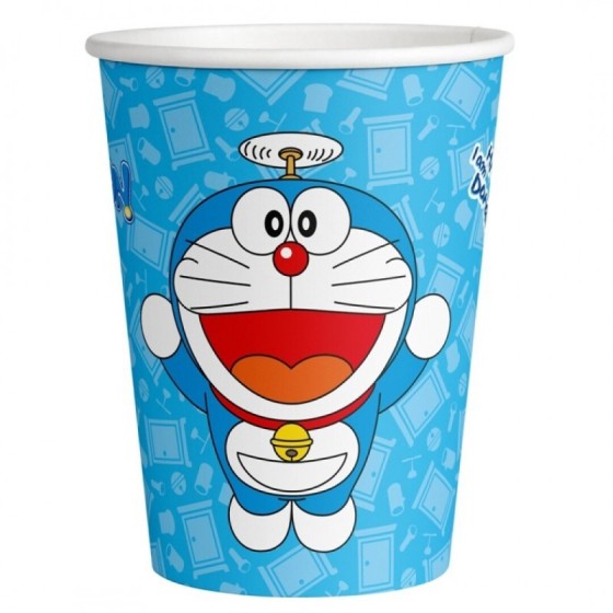 8 VASOS PAPEL 220 ML DORAEMON