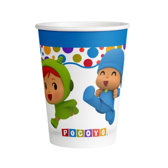 8 VASOS POCOYO Y NINA