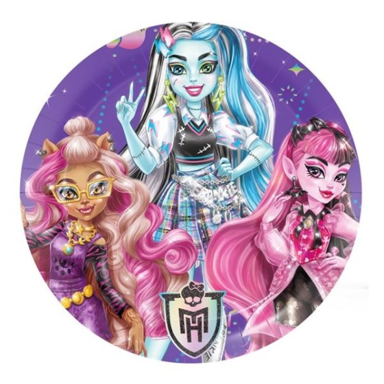8 PLATOS 18 CM MONSTER HIGH