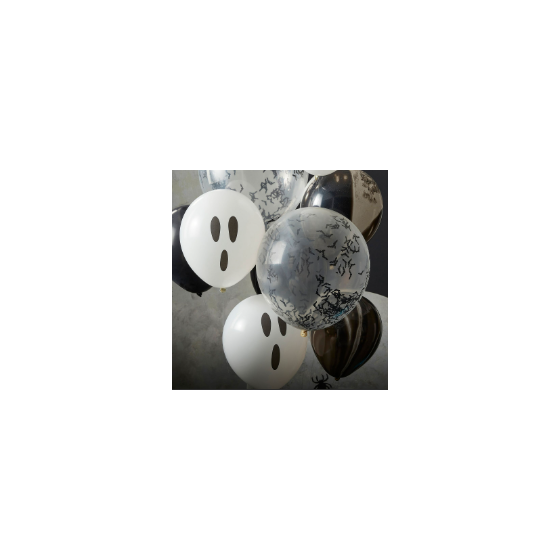 9 GLOBOS LATEX FANTASMAS Y...