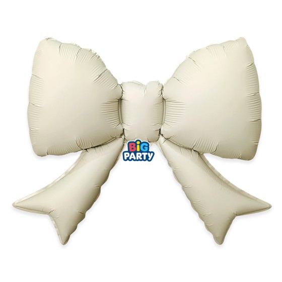 GLOBO FOIL LAZO CREMA 55X43 CM