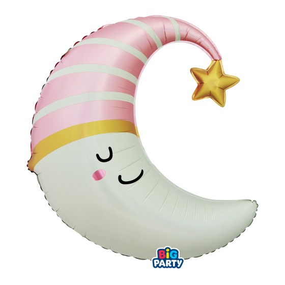 GLOBO FOIL LUNA ROSA 63X71 CM