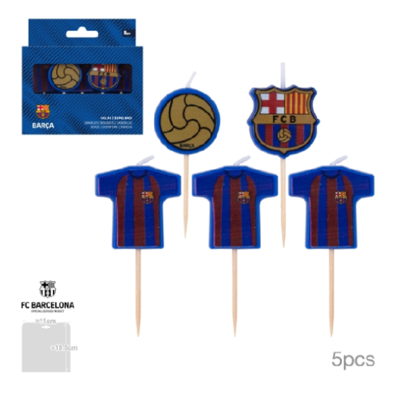 PACKS 5 VELAS CUMPLE FC...