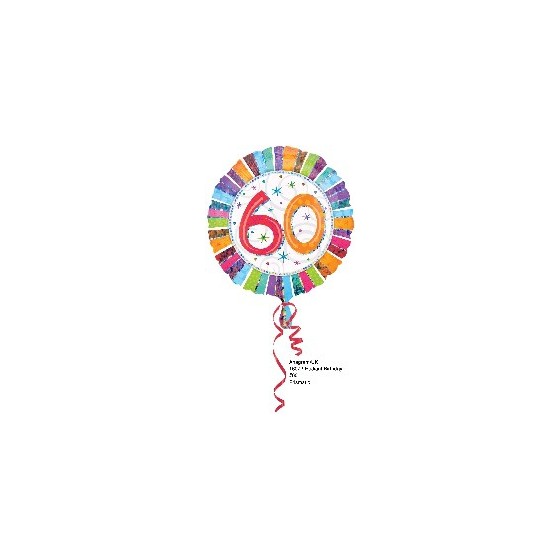 GLOBO FOIL 60 CUMPLEAÑOS