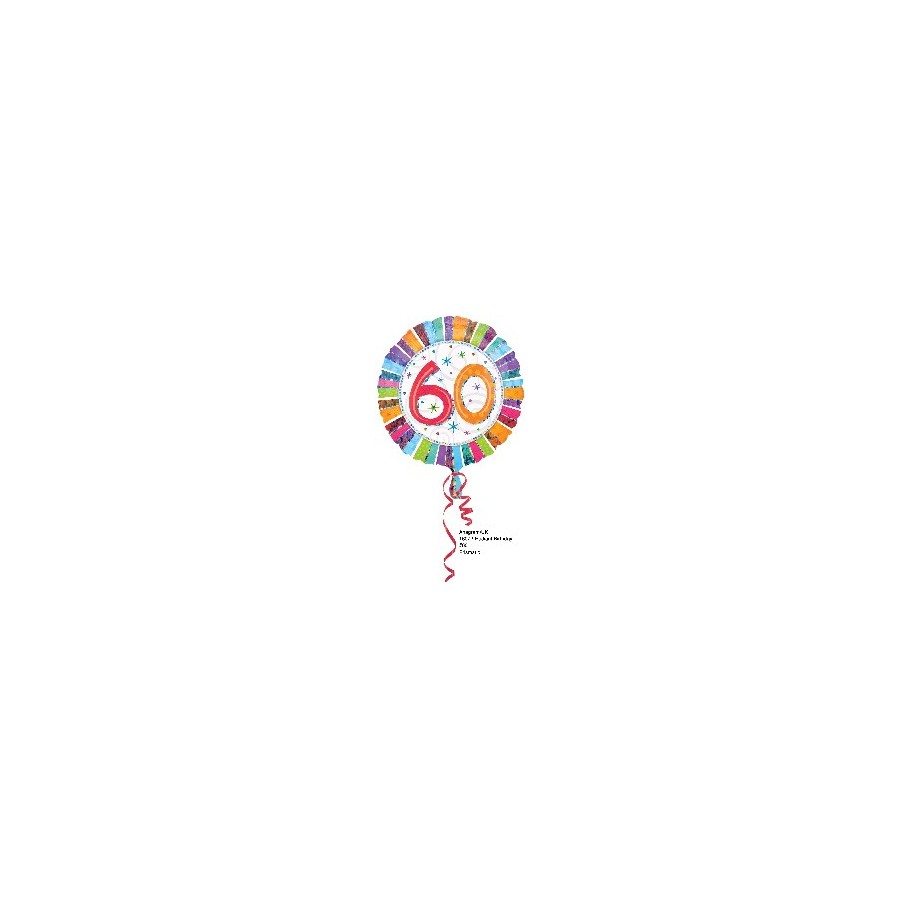 GLOBO FOIL 60 CUMPLEAÑOS