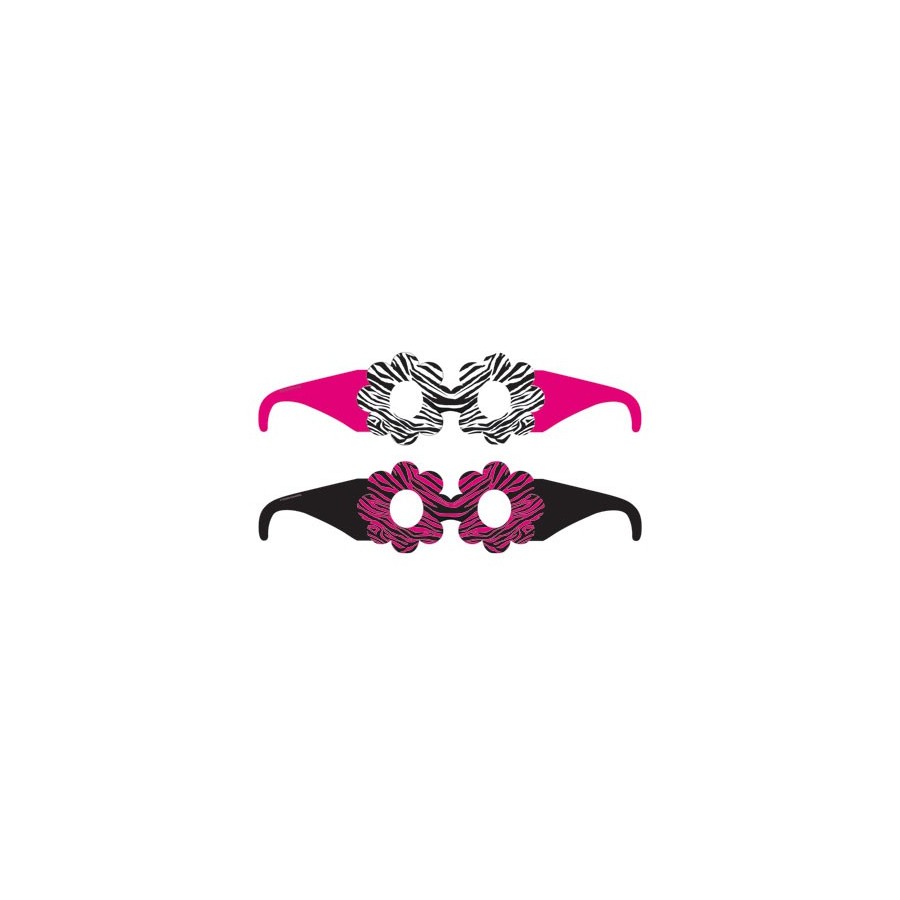 6 GAFAS PINK ZEBRA