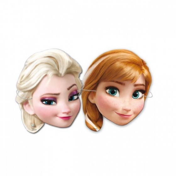 6 CARETAS MUÑECAS FROZEN