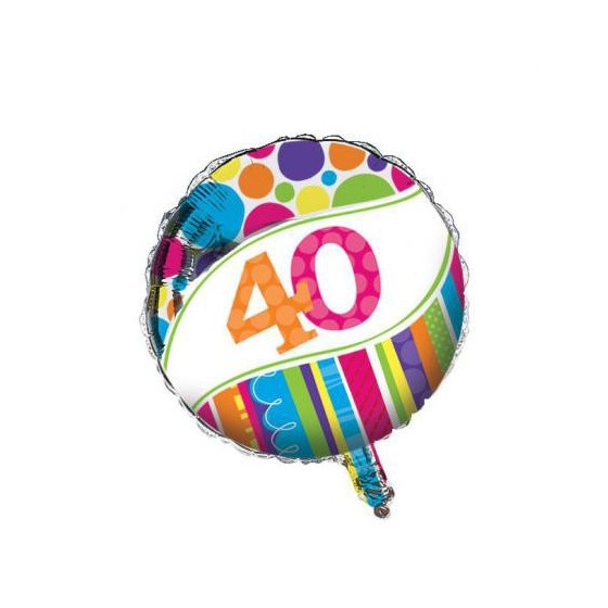 GLOBO FOIL 40 CUMPLEAÑOS