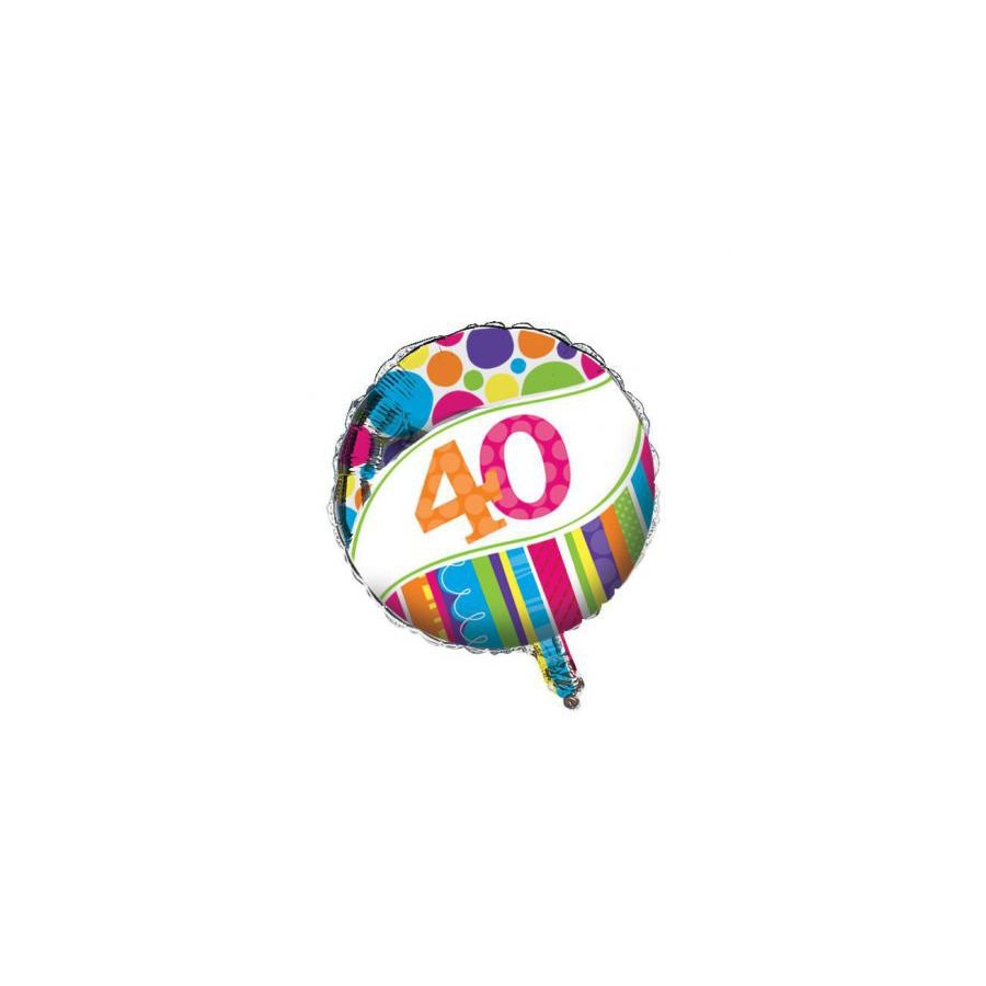 GLOBO FOIL 40 CUMPLEAÑOS