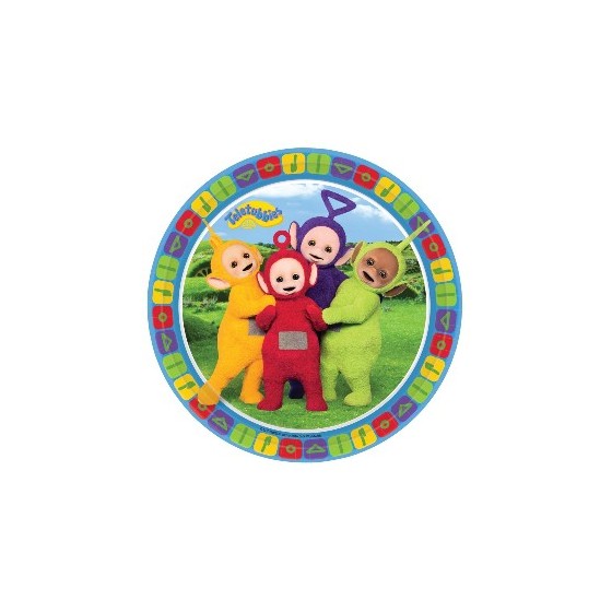 8 PLATOS TELETUBBIES 23 CM